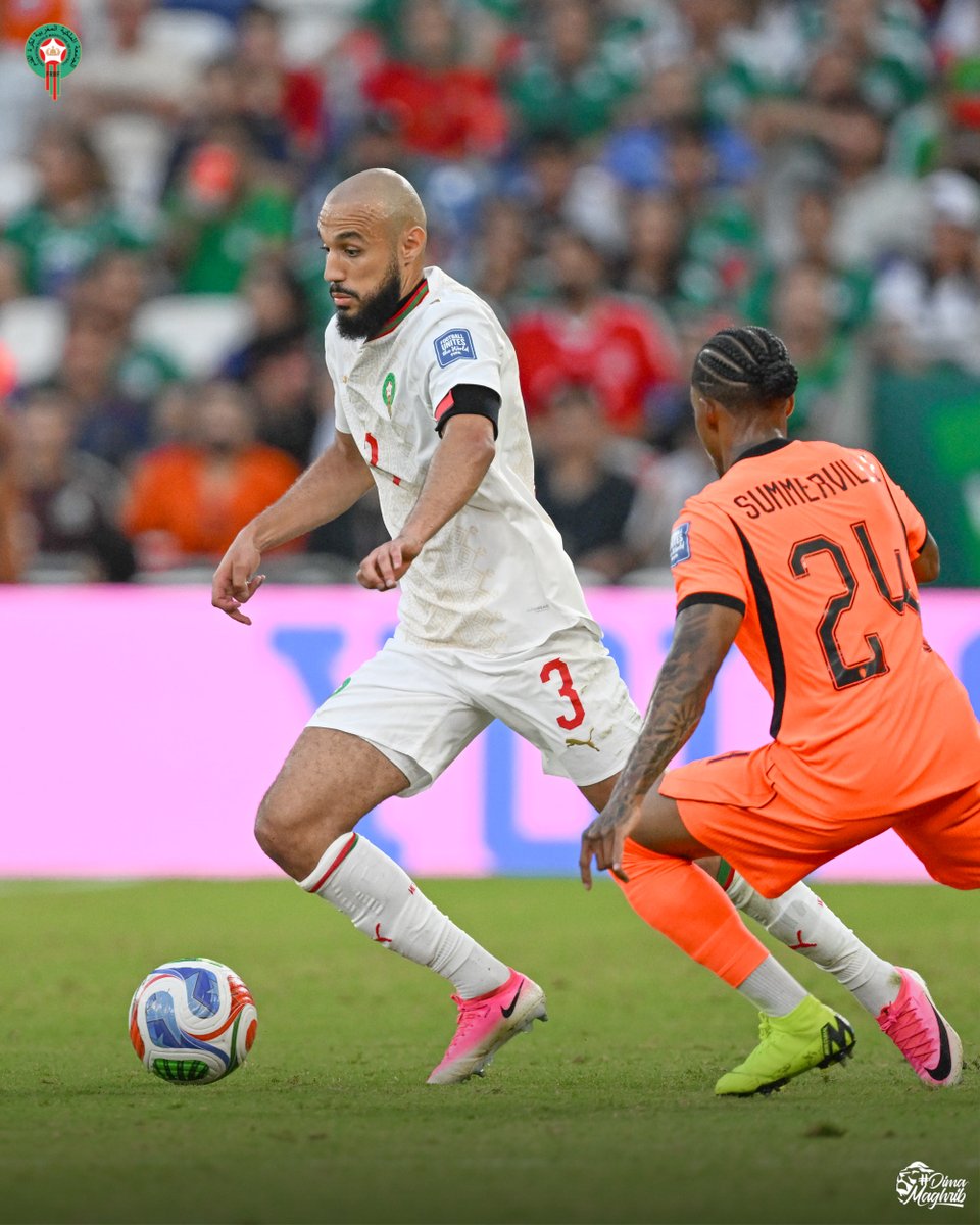 EnMaroc's tweet photo. صور من مباراة تأهل منتخبنا الوطني أمام هولندا 🇳🇱

📸 Snapshots from our qualification match against the Netherlands 

#DimaMaghrib 🇲🇦 #FIFAWorldCup https://t.co/0JD5zj7Qbm