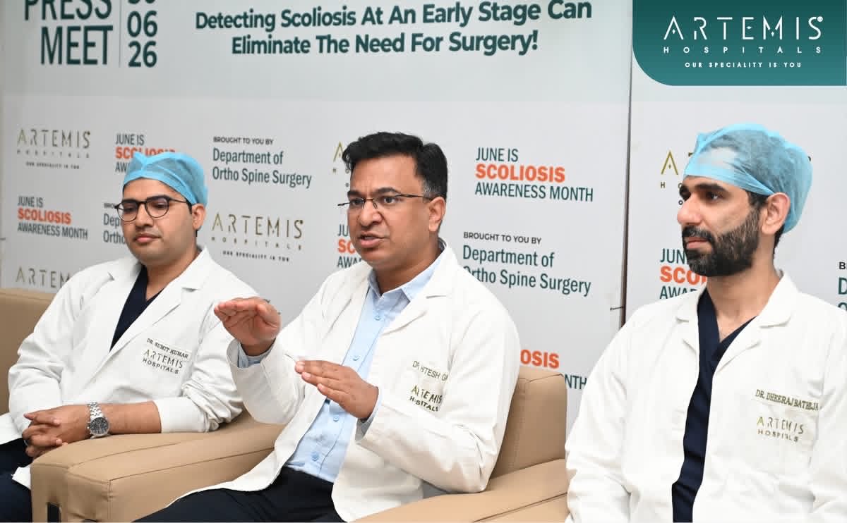 fareed596's tweet photo. Straightening the Future
For Scoliosis Awareness Month, Artemis Hospitals hosted a press meet on early detection.

#ScoliosisAwarenessMonth #EarlyDetection #SpineHealth #ArtemisHospitals https://t.co/mB0zVnBZr1