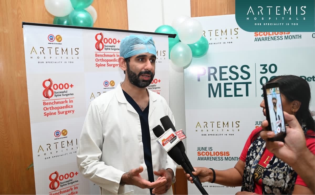 fareed596's tweet photo. Straightening the Future
For Scoliosis Awareness Month, Artemis Hospitals hosted a press meet on early detection.

#ScoliosisAwarenessMonth #EarlyDetection #SpineHealth #ArtemisHospitals https://t.co/mB0zVnBZr1