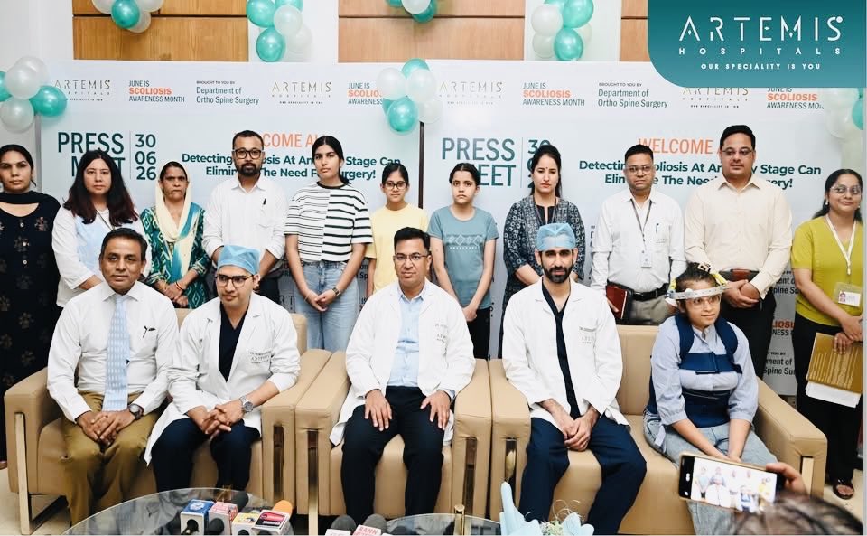 fareed596's tweet photo. Straightening the Future
For Scoliosis Awareness Month, Artemis Hospitals hosted a press meet on early detection.

#ScoliosisAwarenessMonth #EarlyDetection #SpineHealth #ArtemisHospitals https://t.co/mB0zVnBZr1