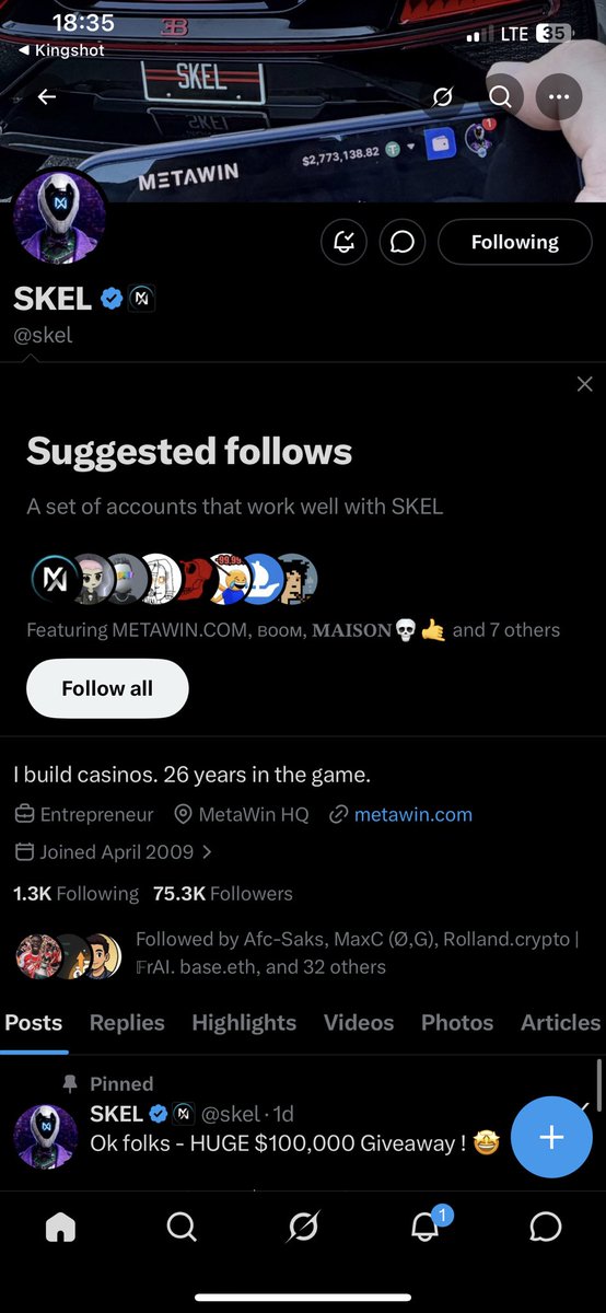 wickedbro_001's tweet photo. @Mrbankstips @skel Followed https://t.co/PlXTpyVGSS