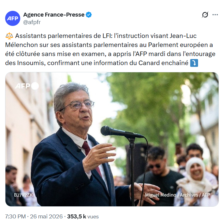 FredGaulois's tweet photo. @J_Bardella Et après on découvrira que cette association militante perçoit des subventions publiques 🤔
Mais, non la justice n'est pas politique et la France est bien une démocratie...
Et en même temps : https://t.co/UGrNbXUcPc