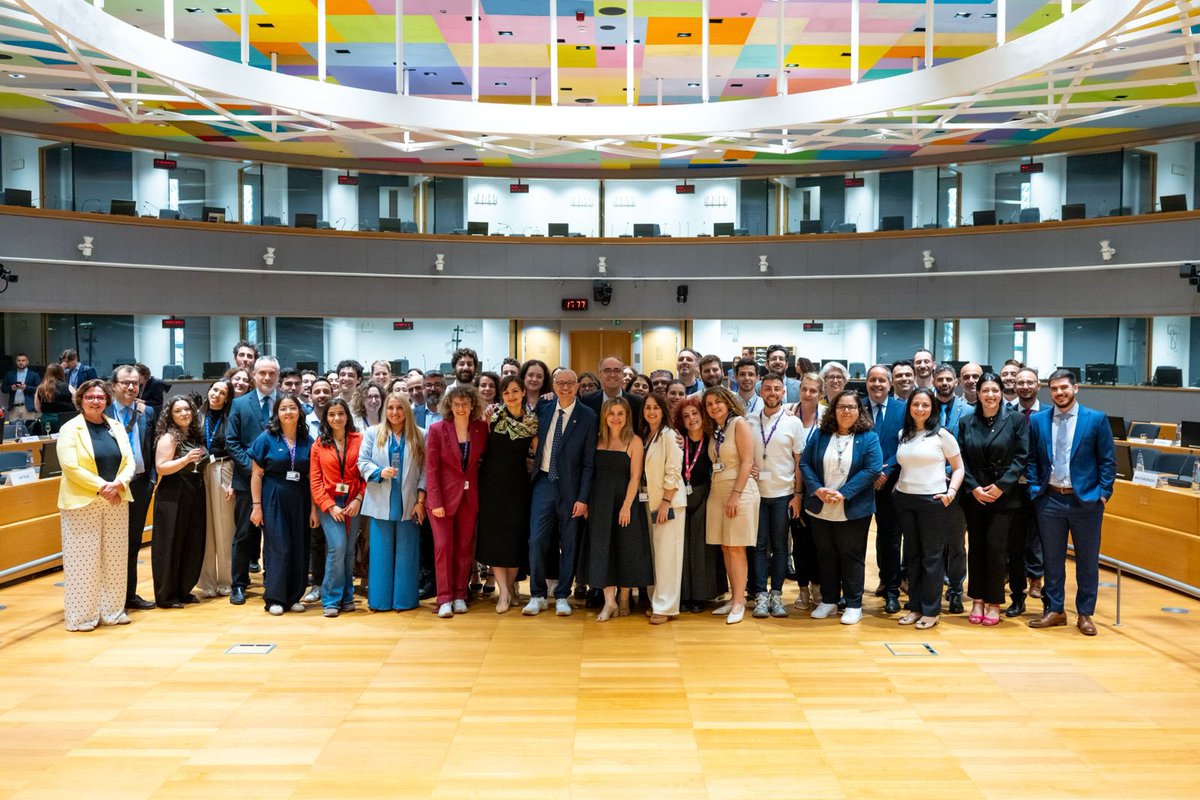 CyprusinEU's tweet photo. Six months ago, Permanent Representative Ambassador Christina Rafti and Deputy Permanent Representative Ambassador Giorgos Ioannides took their seats at COREPER II and COREPER I, for the first time as Presidency.

Now, both have held their final meetings under #CY2026EU.

83 COREPER meetings. Two teams. One shared mission. 👇

An Autonomous Union. Open to the World. 🇨🇾🇪🇺