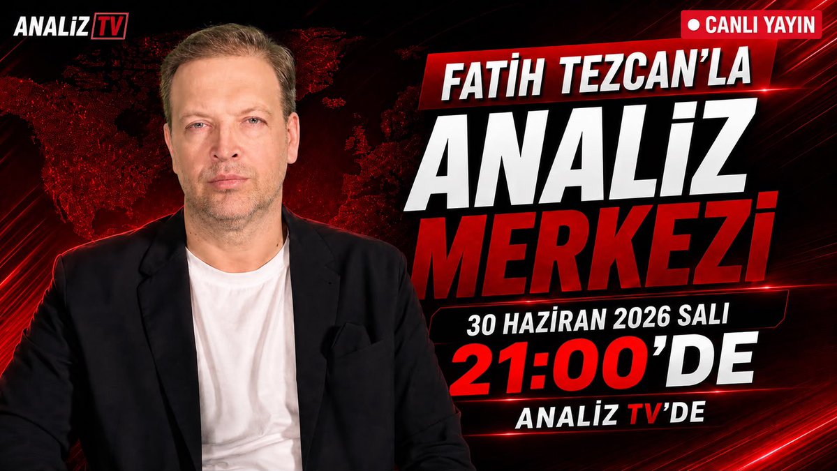 fatihtezcan's tweet photo. AZ SONRA… Fatih Tezcan’la Analiz Merkezi 21:00’de Canlı Yayınla Analiz Tv YouTube Kanalı’nda!

İzlemek için yayın linki:

https://t.co/zq3XRkKPZt

Destekleriniz için bilgilerimiz: https://t.co/8BjesaEVao

Sorularınız için Whatsapp hattımız:

https://t.co/UE2xilq2df

ANALİZ TV
-Türkiye’nin ilk ve tek sansürsüz tv kanalı-