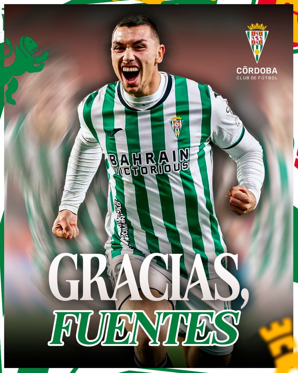 CordobaCF_ofi's tweet photo. ℹ️ 𝘾𝙊𝙈𝙐𝙉𝙄𝘾𝘼𝘿𝙊 𝙊𝙁𝙄𝘾𝙄𝘼𝙇 | 

Adri Fuentes finaliza su etapa en el #CórdobaCF tras el pago de su cláusula de rescisión 

👉 https://t.co/Xa9IRfV2Ss

#LaLigaHypermotion https://t.co/gS7lp8zLcQ