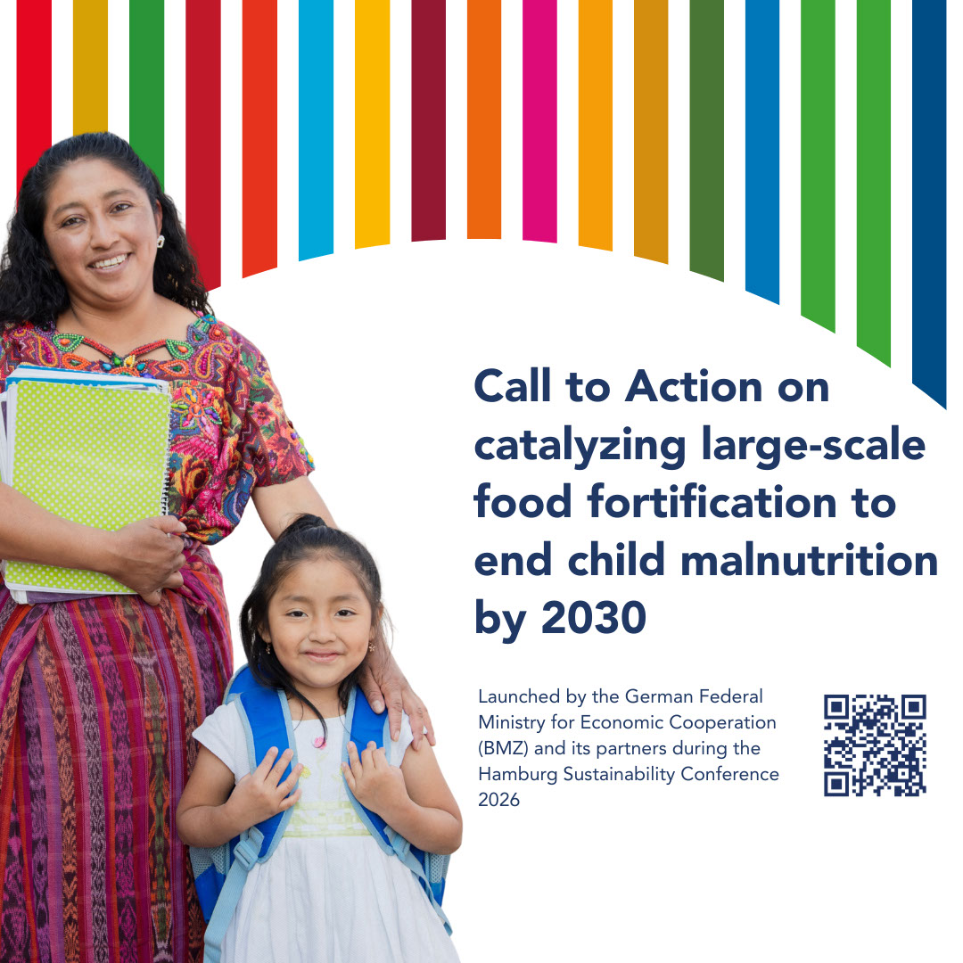 GAINalliance's tweet photo. Food fortification is one of the most cost-effective, scalable tools we have, but its full potential remains untapped.  The #HSC26 Call to Action's ambition is bold: a world free from malnutrition by 2030.  

Add your organisation's endorsement here: https://t.co/EJVdQIfoHs https://t.co/YV2gU3T1nl
