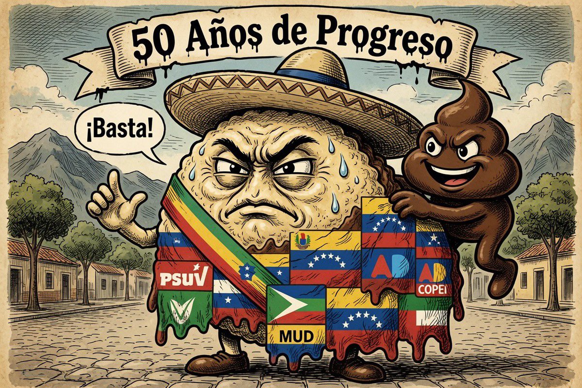 ChimpCapital007's tweet photo. Cincuenta años
de promesas y ruina
gran arepa mierda 😰🇻🇪 https://t.co/f72GYoQr2z