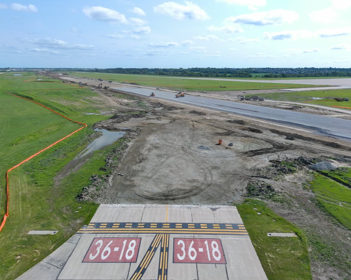 LNKairport's tweet photo. Big things are taking shape on Runway 18/36! ✈️

Lots of hard work has gone into laying the foundation, and we're even more excited for concrete paving to begin in July! 👏🚧

Stay tuned for more updates as the project continues.
@constructorslnk 

#FlyLNK #Runway1836 https://t.co/8YXIrBR89Z