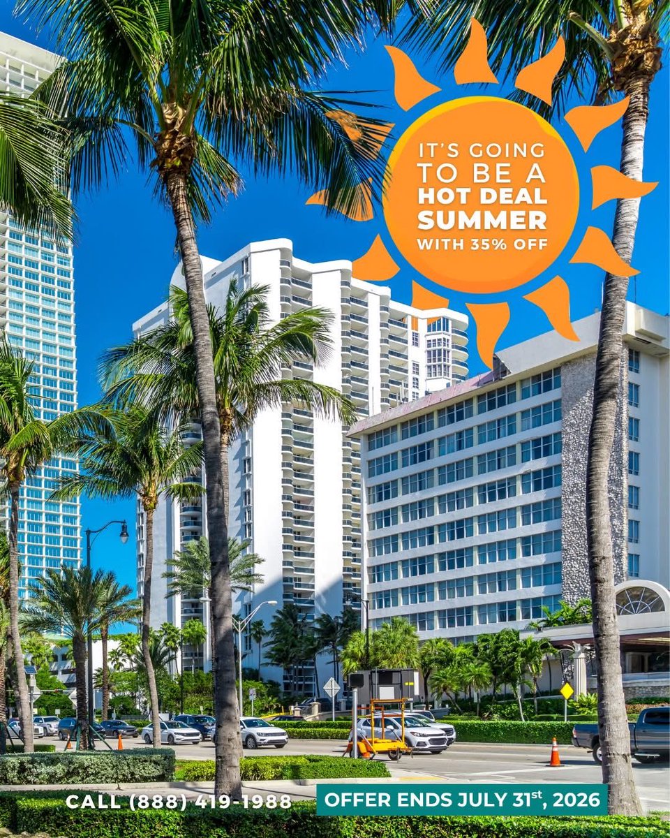 FloridaTours305's tweet photo. It's going to be a hot deal summer! Save big on your sunny city getaways with our 35% off promotion.

Call (888) 419-1988 to claim your discount before the offer ends on July 31st, 2026. https://t.co/QzVTsLP56A