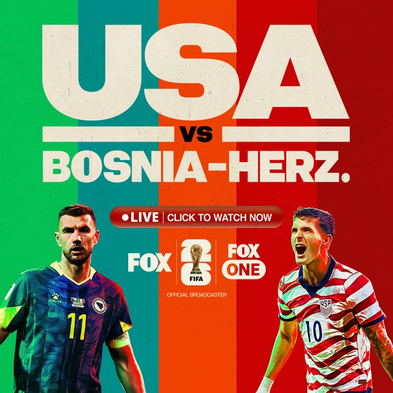 FOXSports's tweet photo. @dsofia7 🚨 USA is LIVE NOW on FOX Reply #unsubscribe to opt-out.