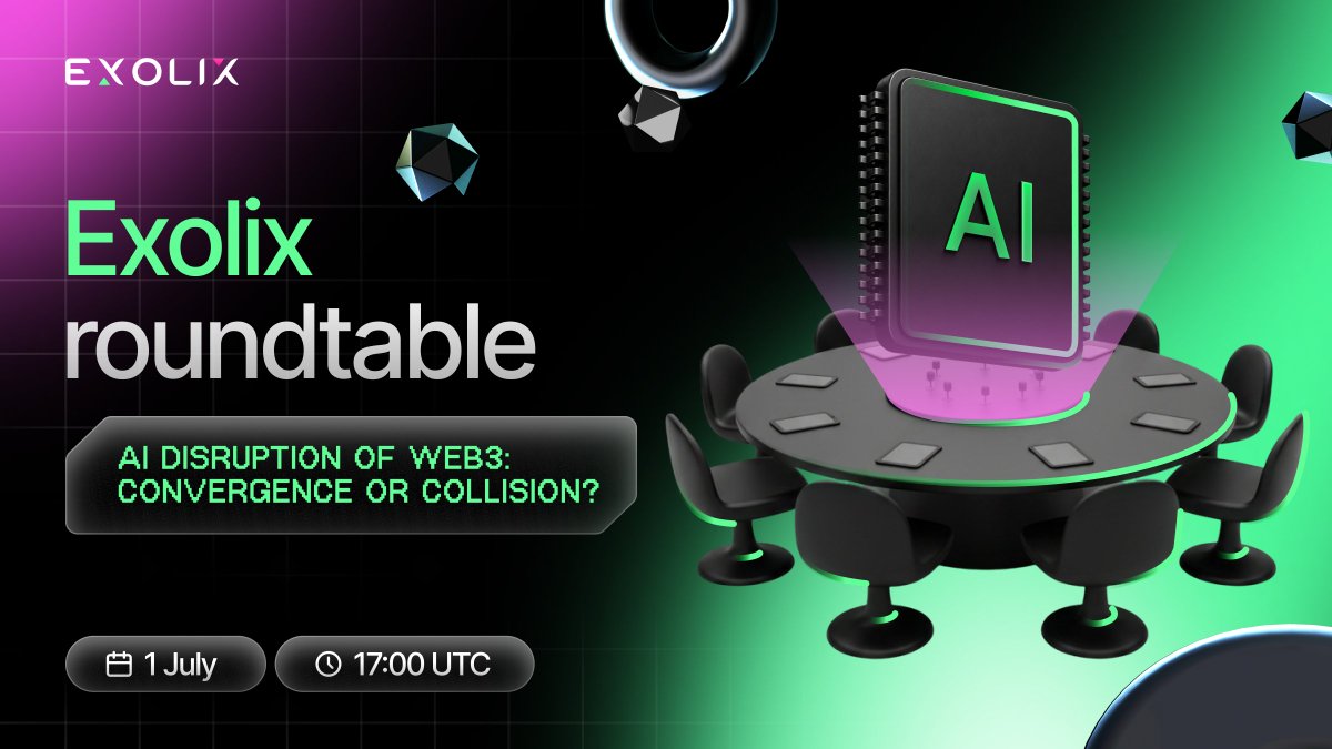 exolix_com's tweet photo. 🤖 AI is reshaping every corner of tech. But what does that mean for Web3?

Join our Exolix Roundtable with @Dashpay, @stack_wallet, and @hiveblocks to discuss whether AI is pushing Web3 forward or stealing the spotlight.

📅 July 1, 17:00 UTC

Set a reminder: https://t.co/B4DEuFecfV