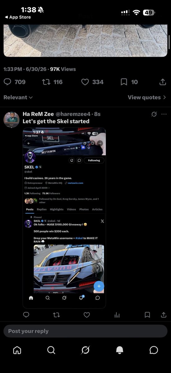 haremzee4's tweet photo. @Mrbankstips @skel @Mrbankstips 

Done following and done commenting! https://t.co/LP6SXx1rwj