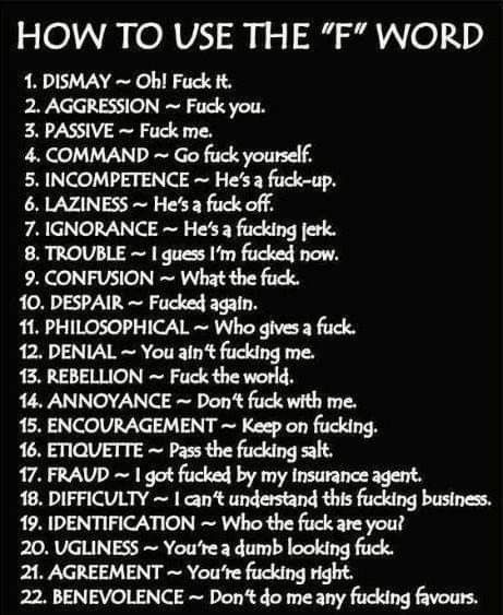 blacklab_14's tweet photo. A word I use often lol 😂 
The fabled F word 👇🏻👇🏻 https://t.co/O9i7JSIrfx