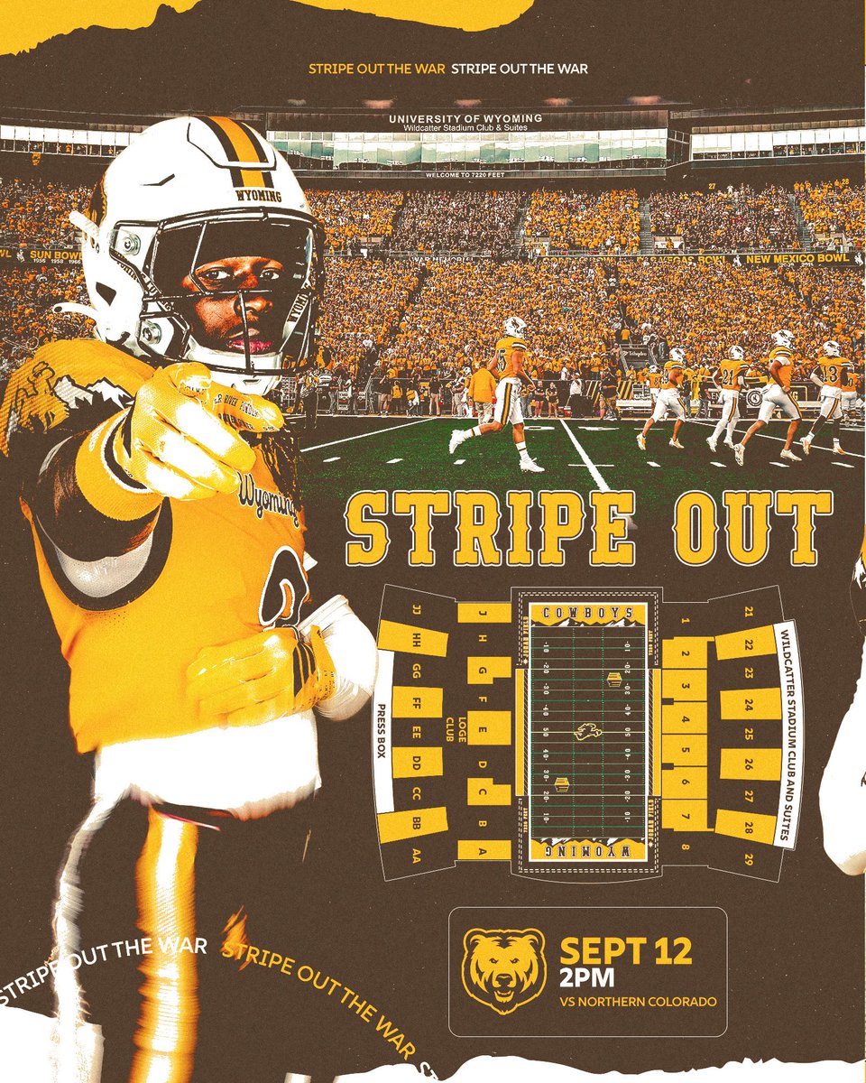 wyo_football's tweet photo. 𝟮𝟬𝟮𝟲 𝗚𝗔𝗠𝗘 𝗧𝗛𝗘𝗠𝗘𝗦 just dropped 🗓️

🎟️ Get your season tickets NOW ⤵️

🔗 https://t.co/mNN2OUUrgl https://t.co/jzAMrmuVER