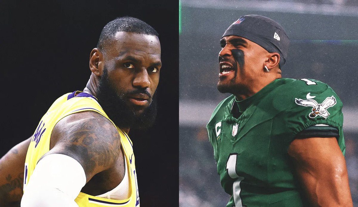 _EagleTimes's tweet photo. 🚨 BREAKING: LeBron James has interest in signing with the Eagles on a 1-year deal. Will play WR2 opposite Devonta Smith. Howie Roseman “had to make the call.”

🦅 https://t.co/zU4jVe7rBa