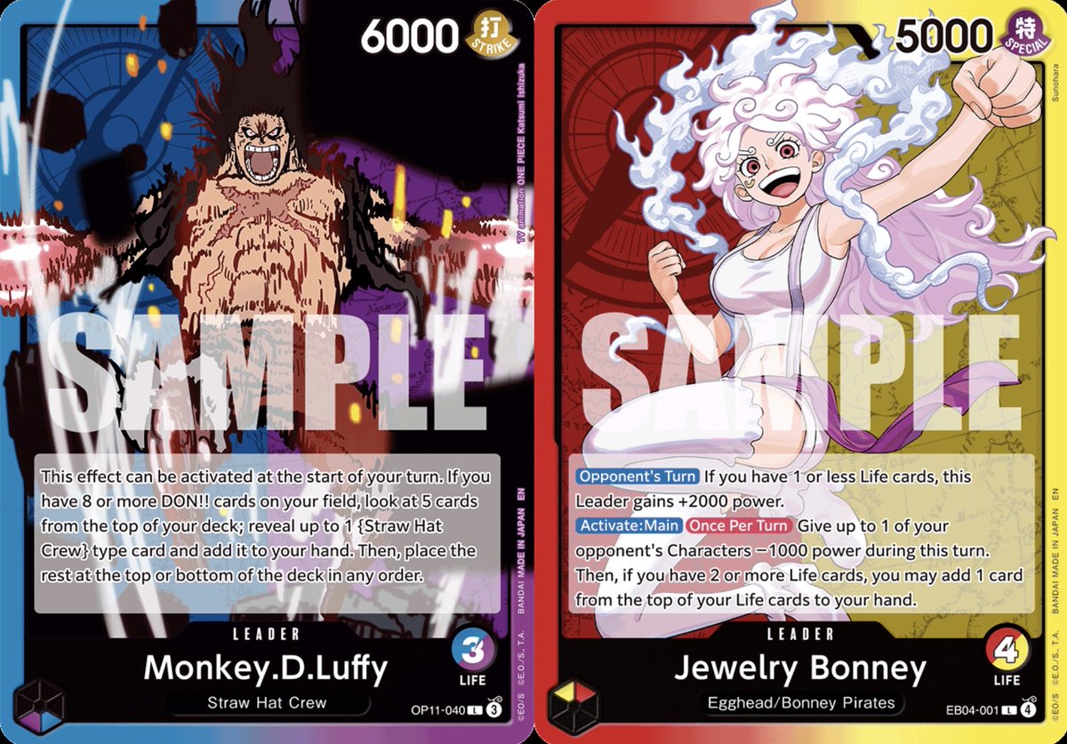 TeddyETB's tweet photo. @PortgasDAliTCG @samsans_ up luffy with leader buffs goes crazy, but buddy battle enel rosi will always have a cursed place in my heart https://t.co/K5m239Fz0u