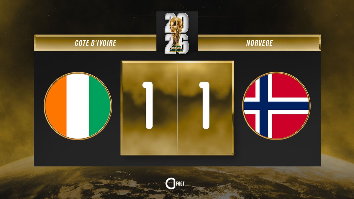 ActuFoot_'s tweet photo. ⚽️ BUUUUUUUUUUTT D'AMAD DIALLOOOOOO !!! 🇨🇮

CÔTE D'IVOIRE 🇨🇮  1-1  🇳🇴 NORVÈGE https://t.co/PrQK3SWhsb