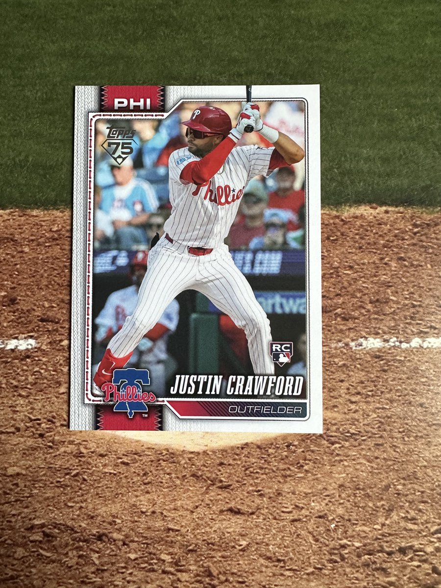marvs_cards's tweet photo. Justin Crawford RC SP 2026 Topps Series 2 ROOKIE SP SHORT PRINT PHILLIES #700 $55 OBO https://t.co/ojVeSLEMXW