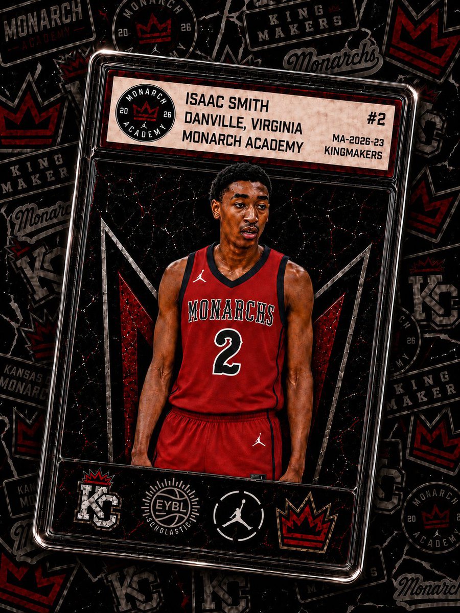 KayserHoops's tweet photo. NEWS: 2028 4⭐️ Isaac Smith (@23isaacsmith) is transferring to @MonarchHoopsKC for the 2026-27 high school season, source told @LeagueRDY.

The 6-foot-7 wing currently holds offers from Indiana, Oklahoma State, Georgetown, Virginia, Arizona State, Mississippi State, Virginia Tech and many others.

#56 overall in the @SCNext 60.