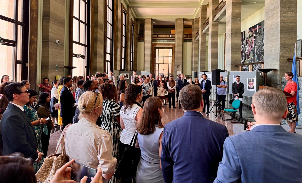 ItalyUN_Geneva's tweet photo. At Palais des Nations, 🇮🇹 is proud to take part once again in #NotAWomansJob exhibition 'Women leading countries, societies &amp; communities', by highlighting the figure and story of Margherita Cassano, first woman to serve as First President of Italy’s Supreme Court of Cassation https://t.co/NmIUl0OoRh