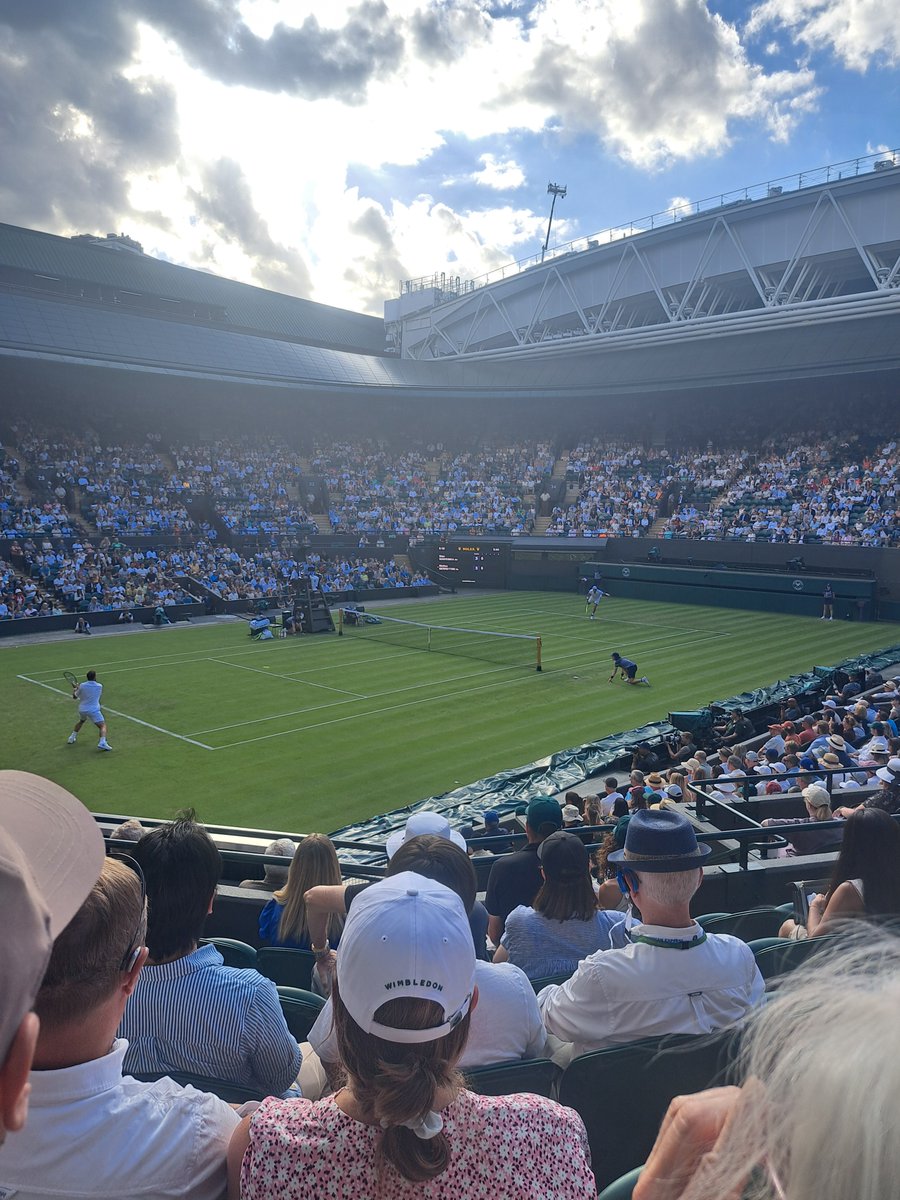 WoodspringRoad's tweet photo. It's that time of year again. Wimbledon time. And Stan the Man has just taken the first set on Court 1 against Berrettini. Ace! https://t.co/o3xF6j3aza