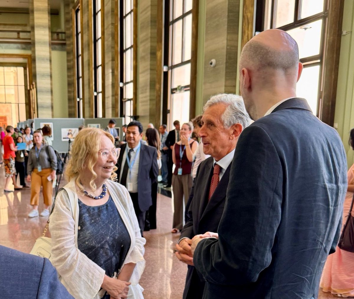 ItalyUN_Geneva's tweet photo. At Palais des Nations, 🇮🇹 is proud to take part once again in #NotAWomansJob exhibition 'Women leading countries, societies &amp; communities', by highlighting the figure and story of Margherita Cassano, first woman to serve as First President of Italy’s Supreme Court of Cassation https://t.co/NmIUl0OoRh