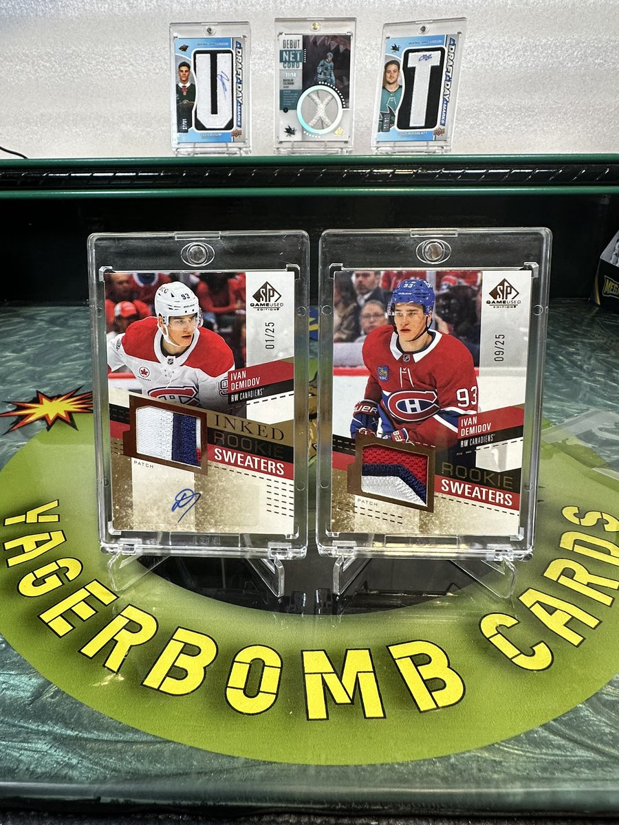 Yagerbomb_Cards's tweet photo. Who remembers these pulls from our SP Game Used break??🔥💣 https://t.co/KuPGBtmB4L