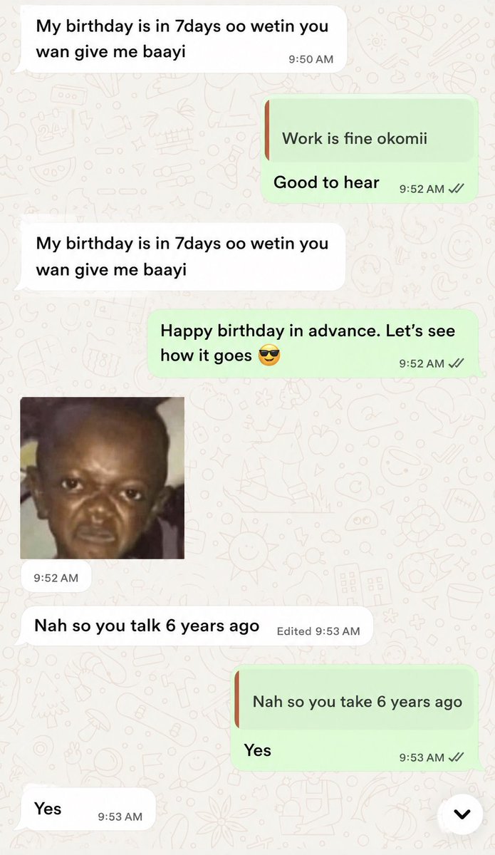 Just_mondey's tweet photo. Asking for a birthday gift in this hardship 😅 https://t.co/dI0GhLHYBL