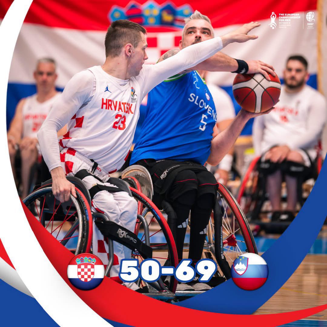 IWBFEurope's tweet photo. The game between Croatia and Slovenia started off as a close match. In the second half of the the second quarter, Slovenia took off, taking the lead and collecting a 19 points advantage by the end of the game.

🌍 Zagreb (CRO)
📅 26 June - 6 July 2026
🏀 Follow the #ECMB2026 https://t.co/2MPOaTizGG
