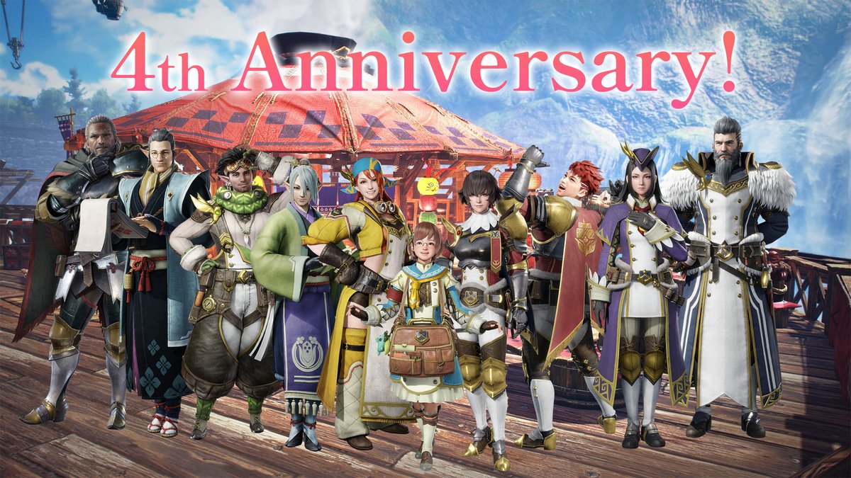 monsterhunter's tweet photo. Four years ago, you set out to the Kingdom and encountered the powerful Three Lords and Gaismagorm, eventually facing off against the legendary Amatsu and Primordial Malzeno. 
 
What are your favorite #Sunbreak memories? https://t.co/AJuuBlsfhl