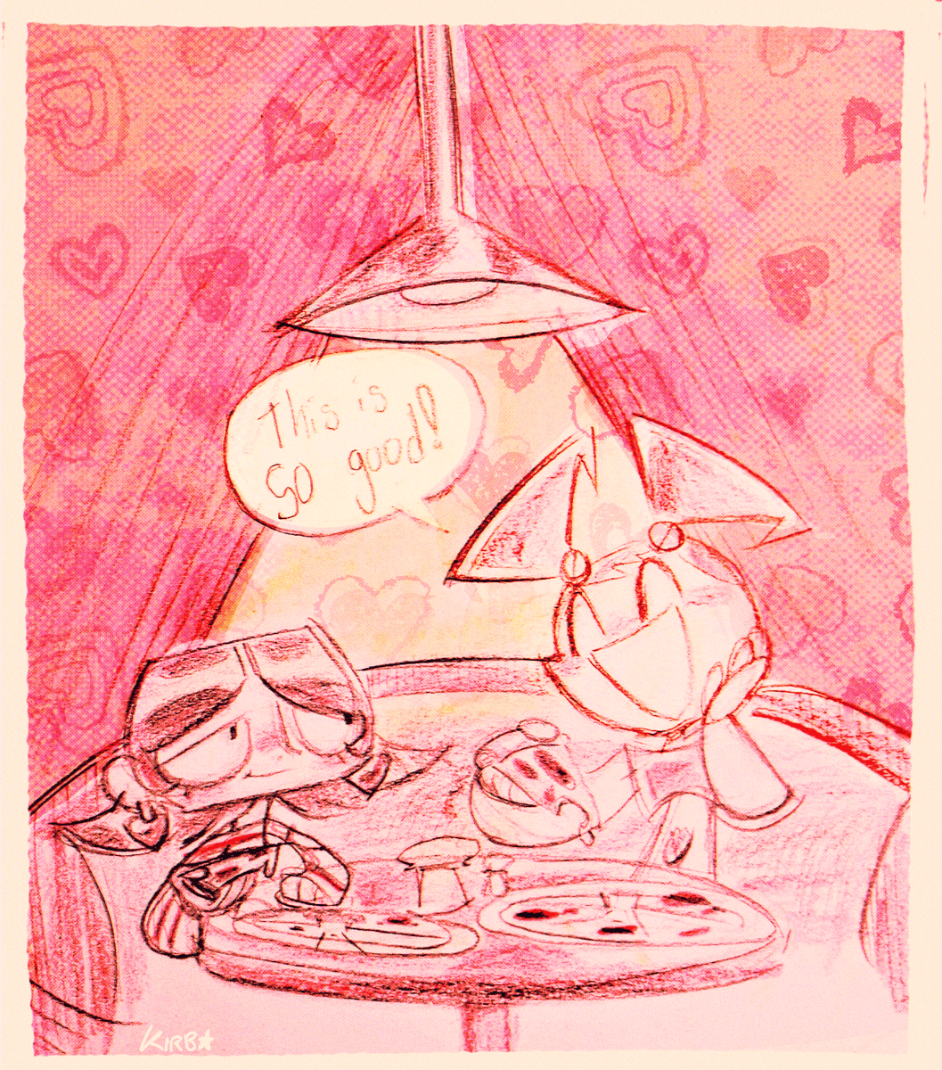 MonstarXany's tweet photo. Incredible art done by @Kirbstarzz 

Tiff and Jenny getting some pizza! This is part of my fic, where Tiff convinces Nora to make taste buds for Jenny, just so Jenny can taste Tiffs fave pizza.

#mlaatr #jennywakeman #xj9 #tiffcrust #mylifeasateenagerobot #shipping #fanfic https://t.co/EA1Tj9O5BV