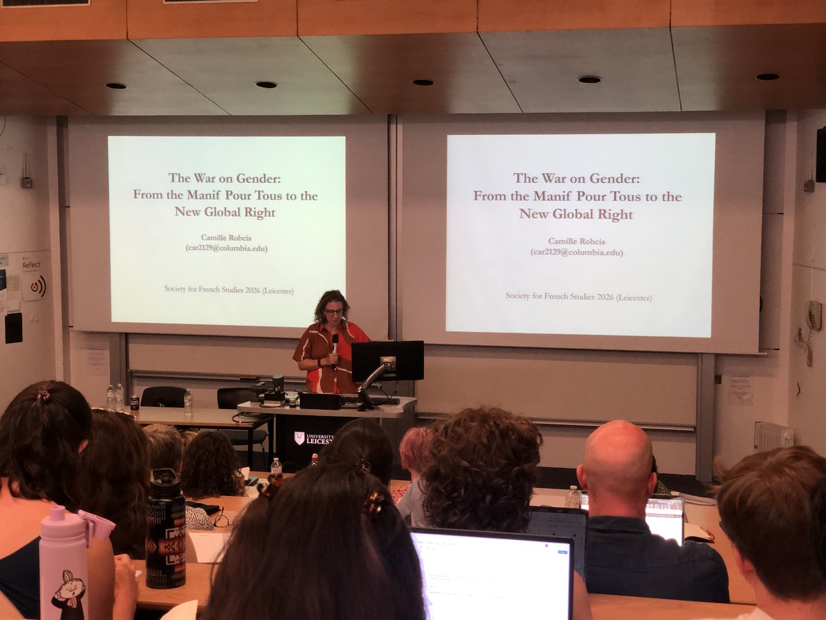 french_studies's tweet photo. Another great day at the SFS Annual Conference in Leicester with keynotes by Mary Harrod and Camille Robcis https://t.co/r1eIxZLmNb