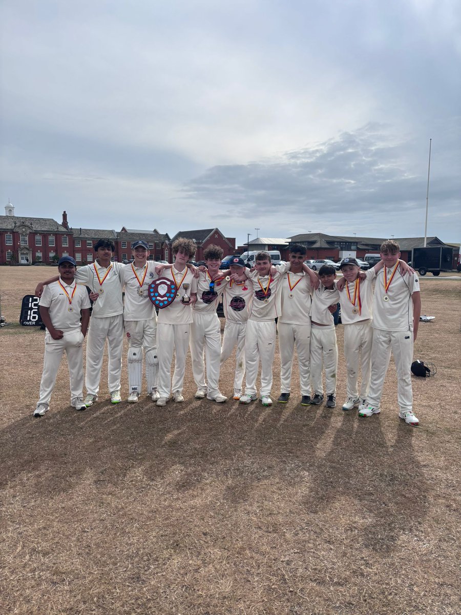 AudenshawSchool's tweet photo. Lancashire Plate Winners 🏏 

Y10 win the Lancashire section of the Knight-Stokes Cup - a state school only cricket competition which saw 70 entrants in our county...

Congratulations to the boys and to Mr Leach - superb efforts. https://t.co/zIvGWMn0fM