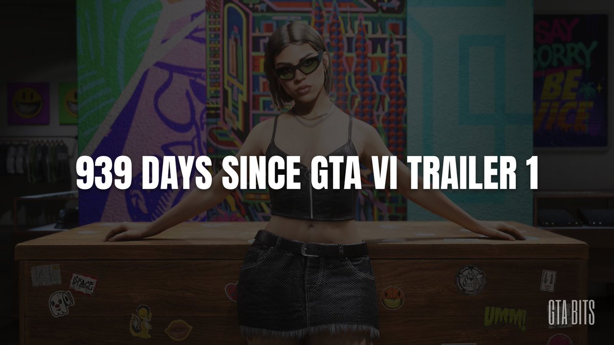 gtabits's tweet photo. ⏳ It's been 939 days since GTA VI Trailer 1 was released. https://t.co/dk9TpzaoeP