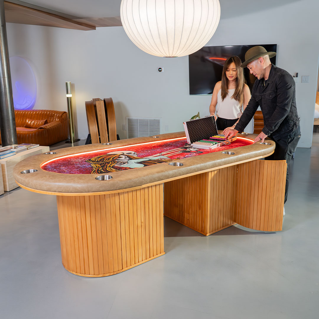 BBOPokerTables's tweet photo. A World-Class Poker Table Disguised as Beautiful Dining Furniture

The Miya blends premium solid wood craftsmanship with a world-class poker vault, so you never have to sacrifice your home’s style for a legendary game night.

Customize yours at https://t.co/HFNm8T13BM

#HomeGame https://t.co/2CnOorh4dw