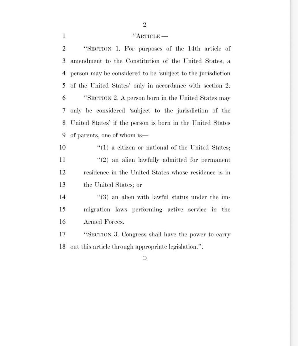 RepClayFuller's tweet photo. We must pass my constitutional amendment to strip birthright citizenship from the children of illegal aliens.

The Supreme Court refuses to stop the invasion, so Congress MUST act. https://t.co/4oUparpU4g