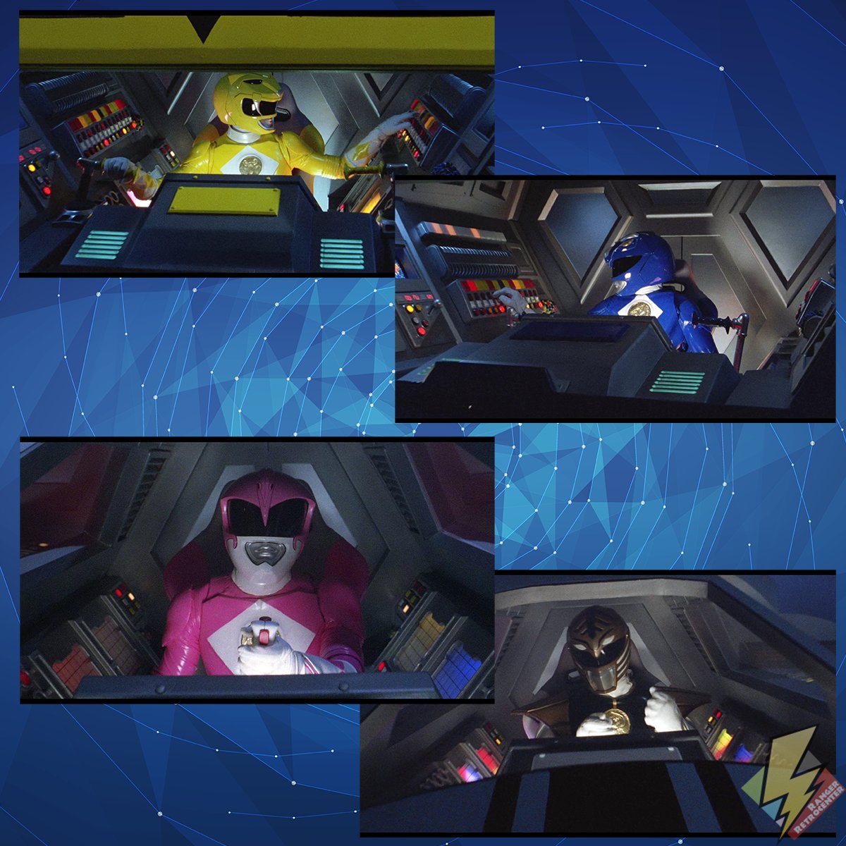 Like the TV show, some of the Zord cockpits built for 1995's Mighty ...