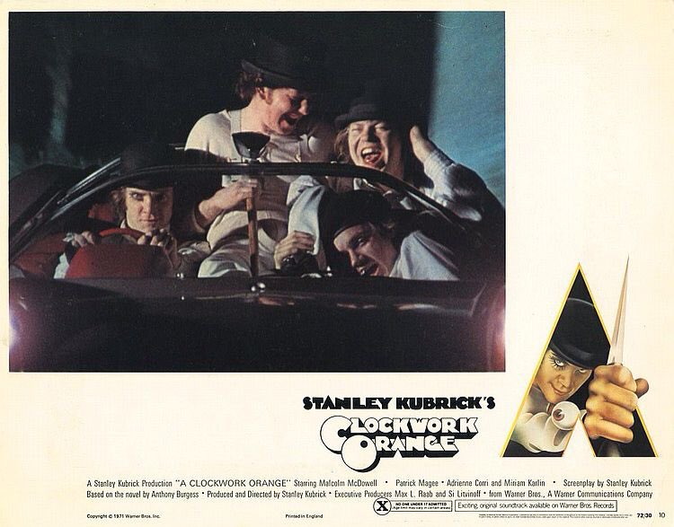 letmefeedonyou's tweet photo. a clockwork orange (1971) lobby cards https://t.co/Y8j9G6OxoS