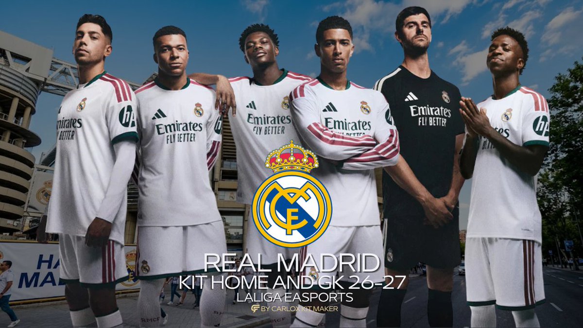 Carloxkitmaker's tweet photo. Real Madrid CF
Kit Home And GK 26-27 for PES 2021
๐ฅ DOWNLOAD
https://t.co/qaf75X3X6b
#PES2021 #RealMadrid #HalaMadrid #LaLigaEASports #KitPack #eFootball2021 #PESCommunity #PESMods #LaLiga #PESKits #Temporada2026 #CarloxKitMaker https://t.co/naJFwSb6SM