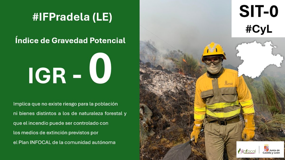 naturalezacyl's tweet photo. El #IFPradela, #LeonEsp, baja a IGR 0⃣ al desaparecer las causas que motivaron la declaración del IGR (1).  Más información en #INFORCYL https://t.co/G0Ctp9IqkQ https://t.co/XMpQPZbEvB