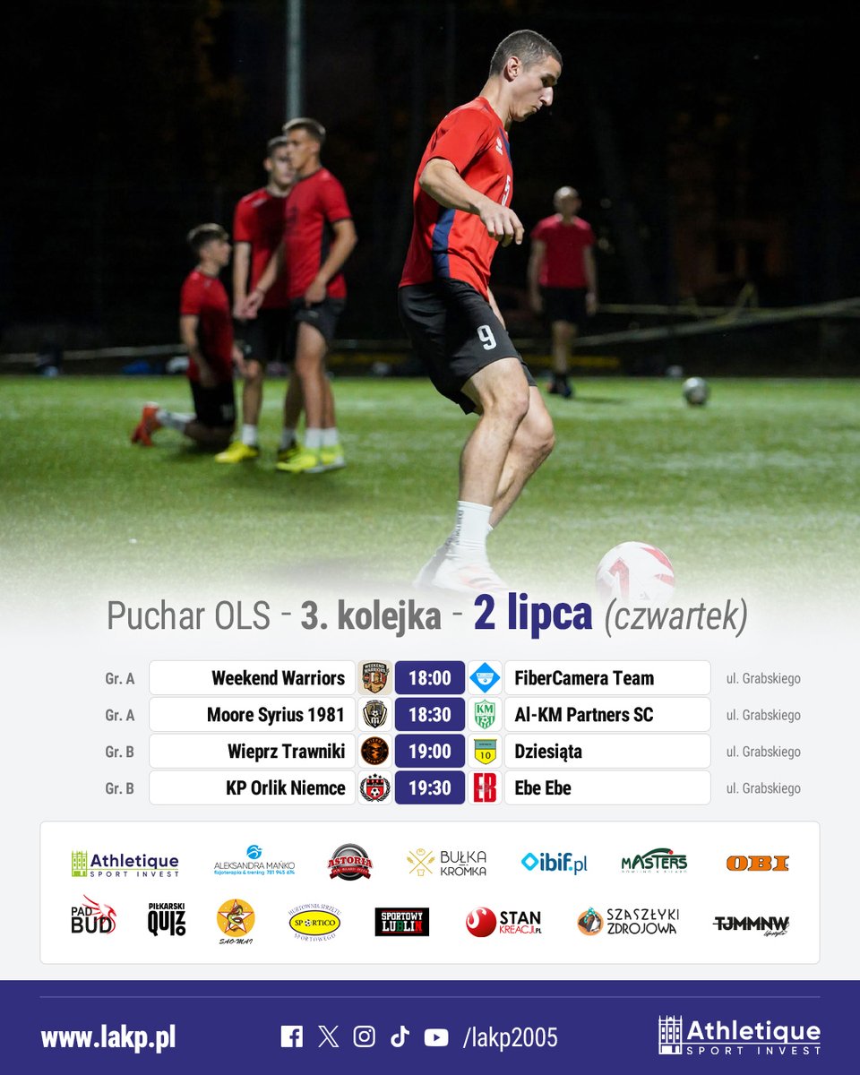 LAKP2005's tweet photo. Puchar OLS nie zwalnia tempa 💪
Czas na 3⃣. serię gier ⚽️ https://t.co/jEw81cVe3A