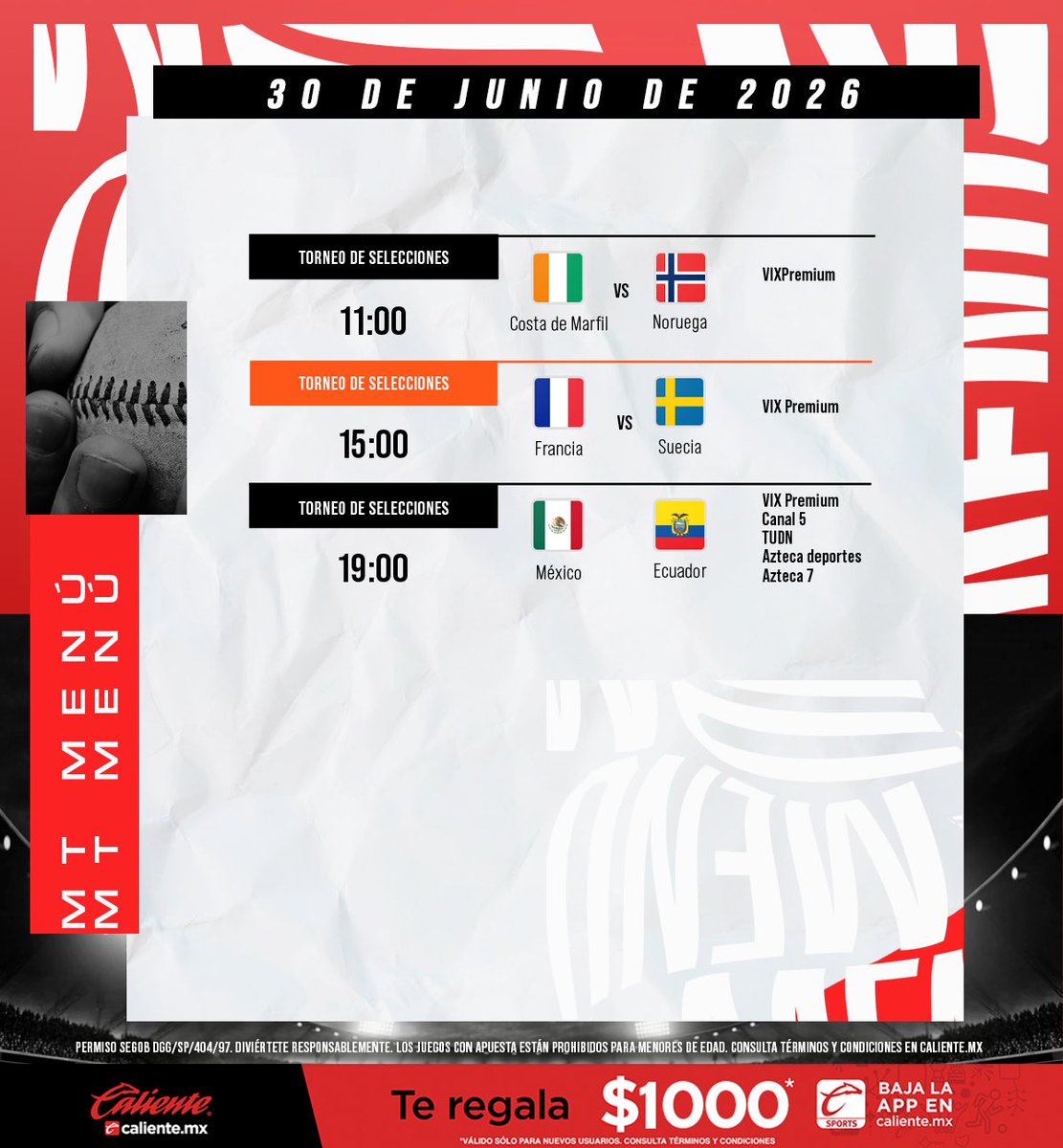 mediotiempo's tweet photo. ¡HOY JUEGA MÉXICO! 🔥⚽️🇲🇽
@calientesports nos trae el #Mtmenu del día con los mejores partidos.
#LosMejoresMomios #MasAccionMasDiversion
https://t.co/fDp0H0ybGG https://t.co/8YtgvE01Fs