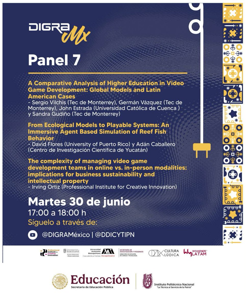 PLEE_IPNoficial's tweet photo. 🌟🎙️ ¡Cerramos con fuerza en el Panel 7 de DigraMX hoy a las 17:00 h! 🎙️🌟

Acompáñanos en este último panel y sé parte del  diálogo que impulsa el conocimiento 🚀📚.

🔗 Accede a la transmisión en los canales oficiales.

#DigraMX #Panel7 #EnVivo #ComunidadDigital #IPN https://t.co/TI2VcVcSgn