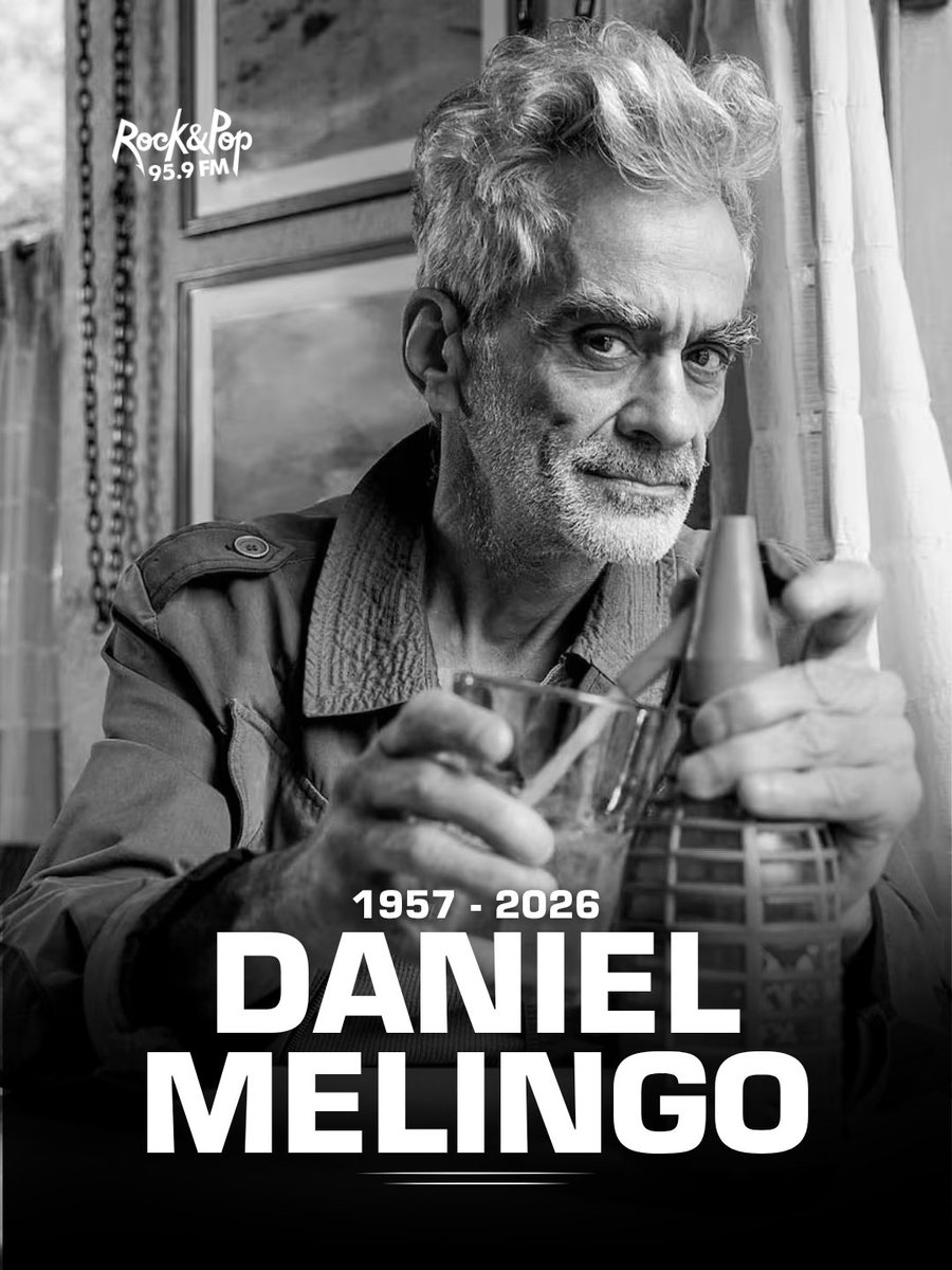 fmrockandpop's tweet photo. 🖤 Tristeza absoluta para la música argentina.

A los 68 años murió Daniel Melingo, una figura imprescindible del rock nacional.

Su legado nos queda para siempre. Gracias por tanta vanguardia, talento y arte. 
Buen viaje, maestro. 🕊️🖤

 #FMRockAndPop https://t.co/YsMezFO02R