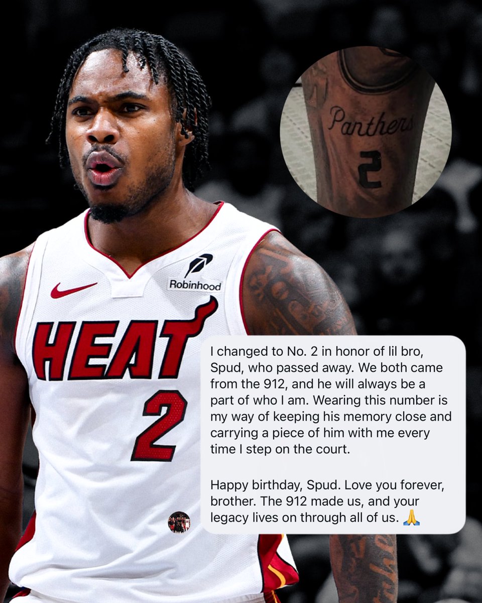 MiamiHEAT's tweet photo. If you’re wondering why Davion changed his number…this is why ❤️ https://t.co/txkFwAouUN
