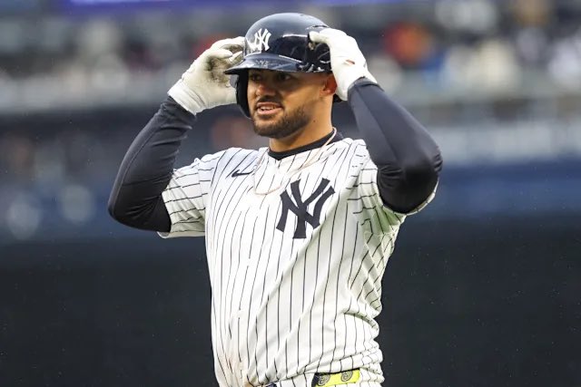 YankeesPod's tweet photo. If Jasson Dominguez hits a HR today one follower is winning a Yankees shirt. Comment 24 to enter. Let’s go Yankees. https://t.co/JrnpSOQPQr