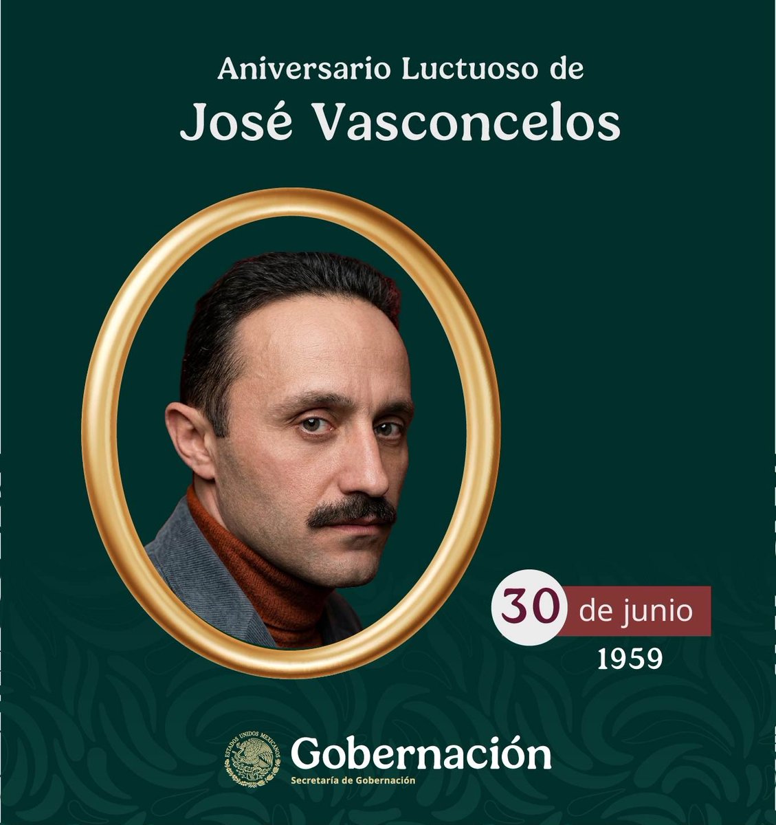 EFEMERIDESMX's tweet photo. En 1959 muere José Vasconcelos, llamado Maestro de la Juventud de América. Como secretario de @SEP_mx impulsó la alfabetización. Fue Rector de la @UNAM_MX y Director de la Biblioteca Nacional @IIBUNAM
#Efemérides https://t.co/Yhc1SPDqz0