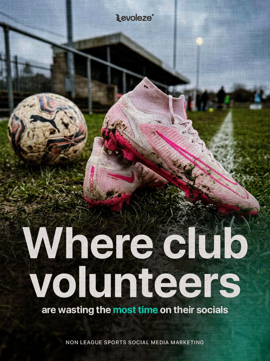evoleze's tweet photo. As a non league club social media volunteer, you're wasting so much of your limited time 🤦🏻‍♂️

Here's how I can claim that time back for you:

instead of wasting hours creating a few pieces of content for your non league club, start creating more content faster by following these tips:

• Use pre-made templates.
• Post 5 times per day in less time.
• Have a content strategy to grow your clubs fanbase.

If you want some FREE templates, prompts and online sports marketing courses to start growing your non league football club on social media... and claim back your time:

https://t.co/sPAhAH0Pfe