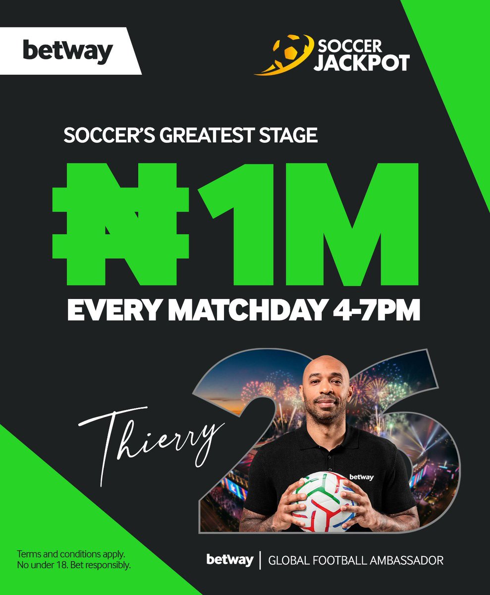 Anambra_girl's tweet photo. People are winning every day on Betway and you're still dulling? 

The Betway Soccer Jackpot is still ongoing o. 1M shared amongst players daily between 4pm -  7pm for those locked in betting on the World Cup Games. 

Don’t get left out again today o. Lock in here: https://t.co/aIgB8Hxfnz