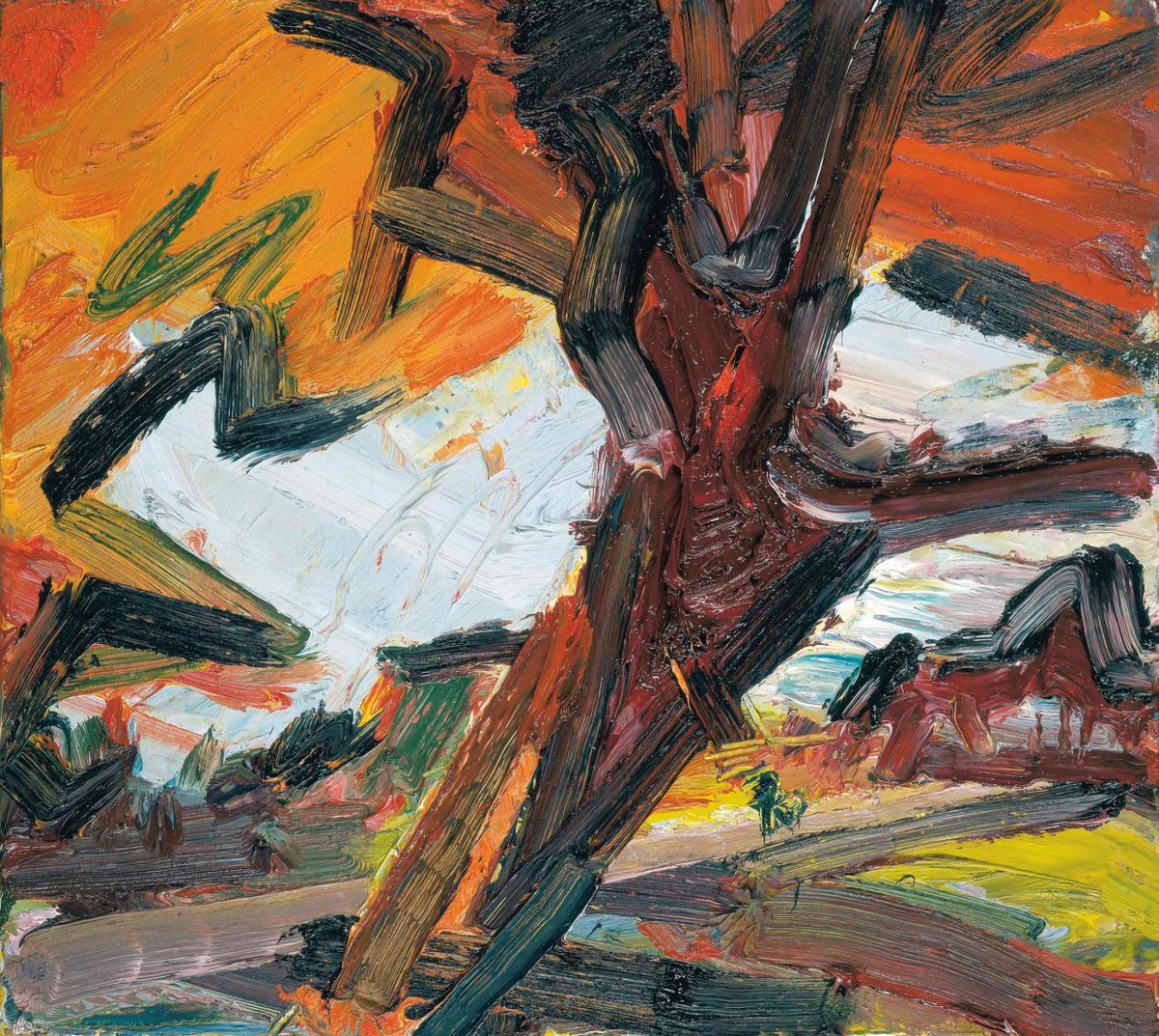 DanBerthod's tweet photo. Frank Auerbach
Study for Tree on Primrose Hill, 1986 https://t.co/onsxhh9KWw